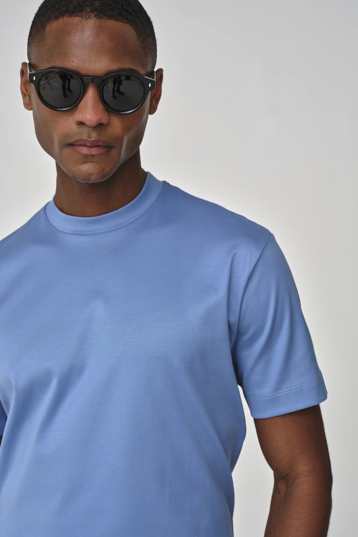 Valenza Interlock Supima T-Shirt | Midnight blue