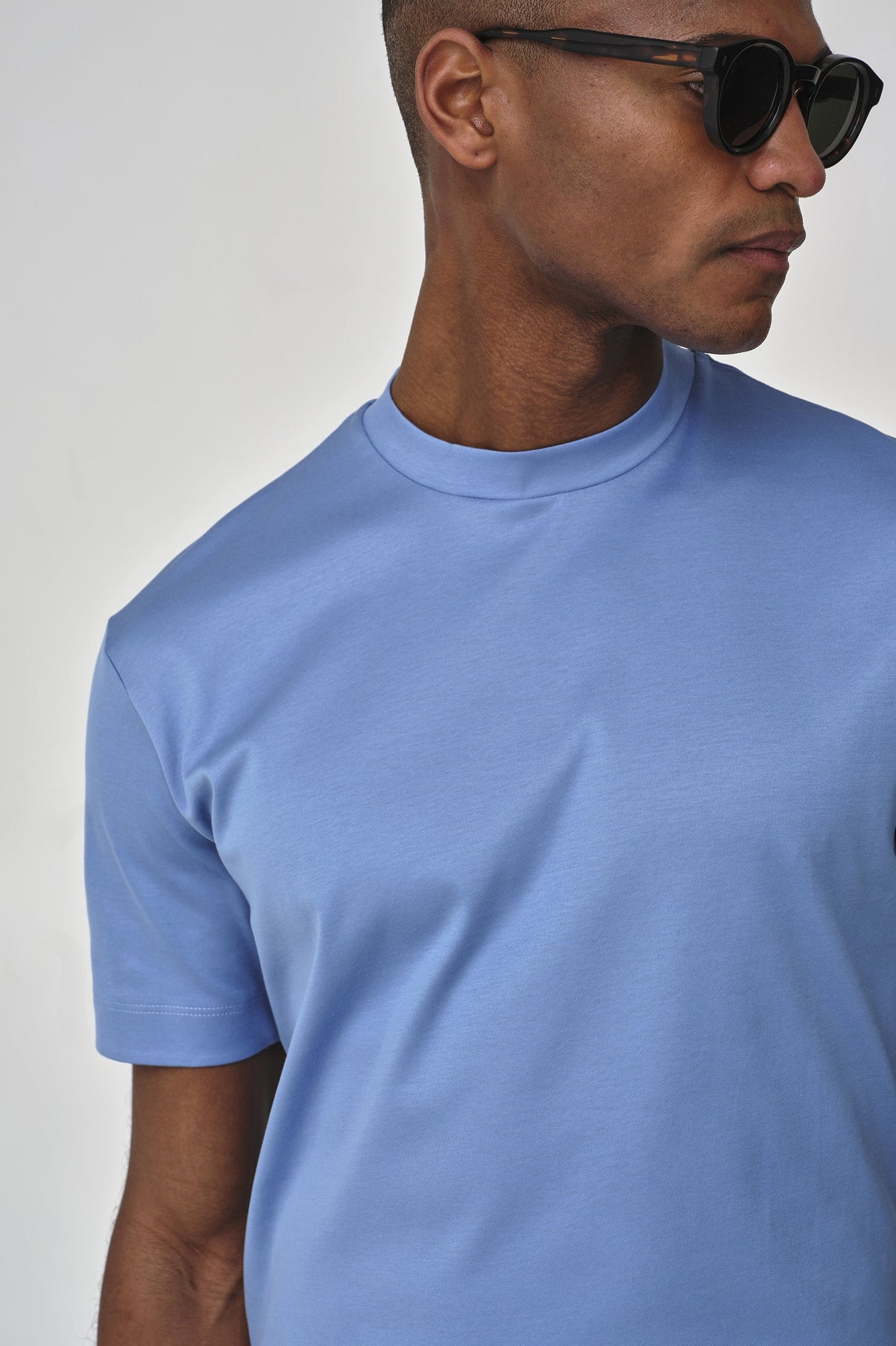 Valenza Interlock Supima T-Shirt | Midnight blue