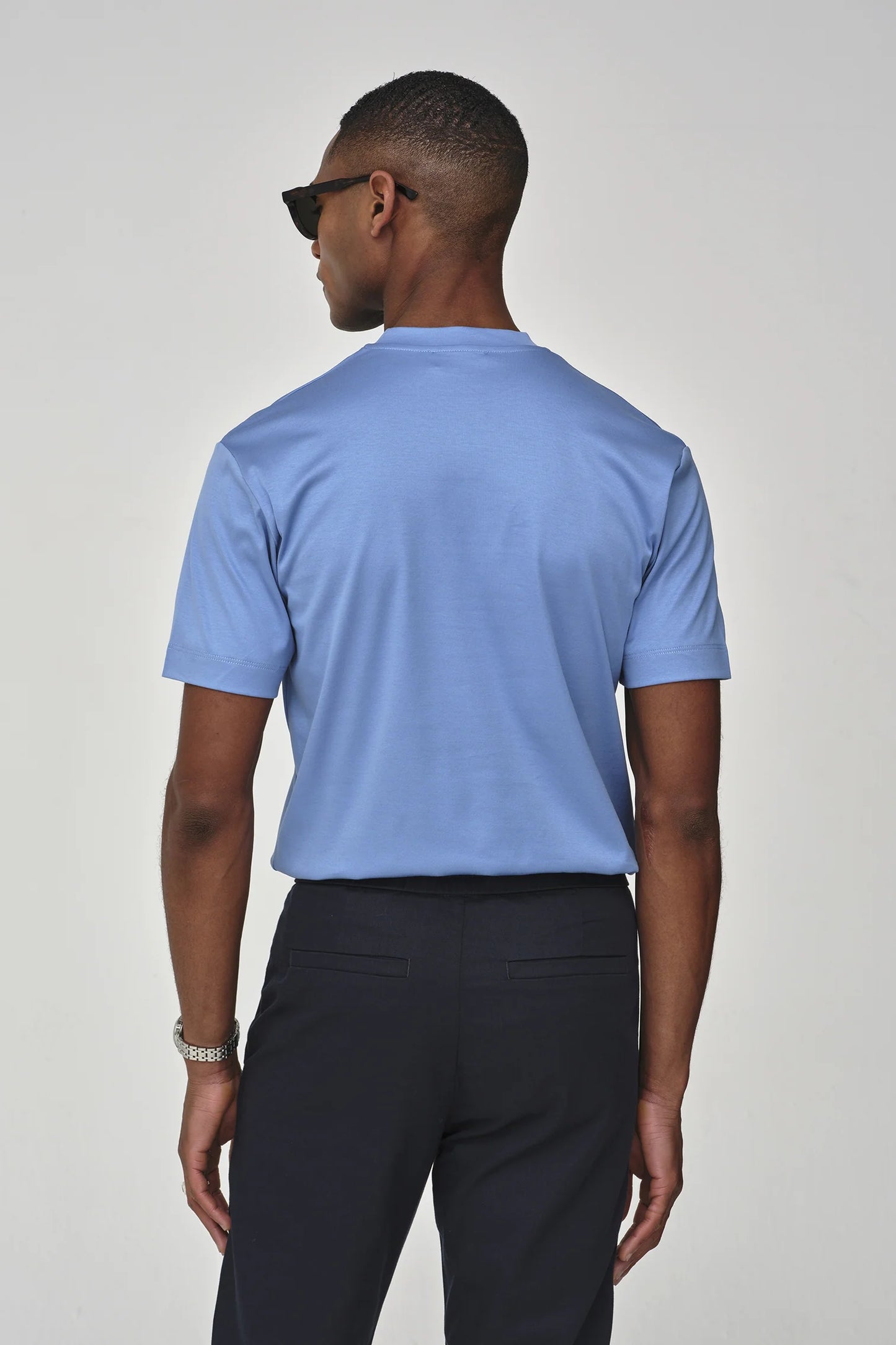 Valenza Interlock Supima T-Shirt | Midnight blue