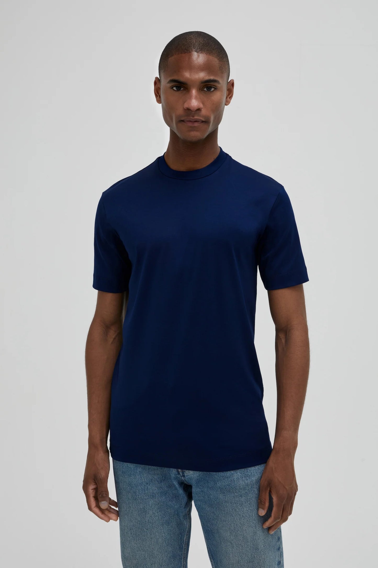 Valenza Interlock Supima T-Shirt | Blue