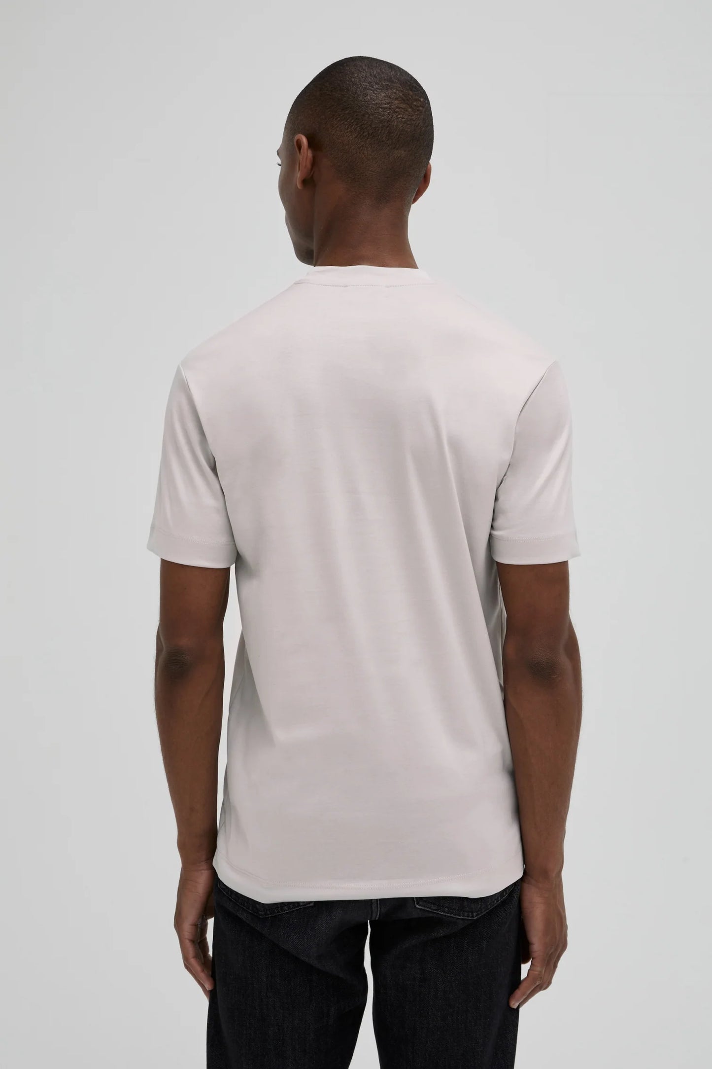 Valenza Interlock Supima T-Shirt | Pearl Grey