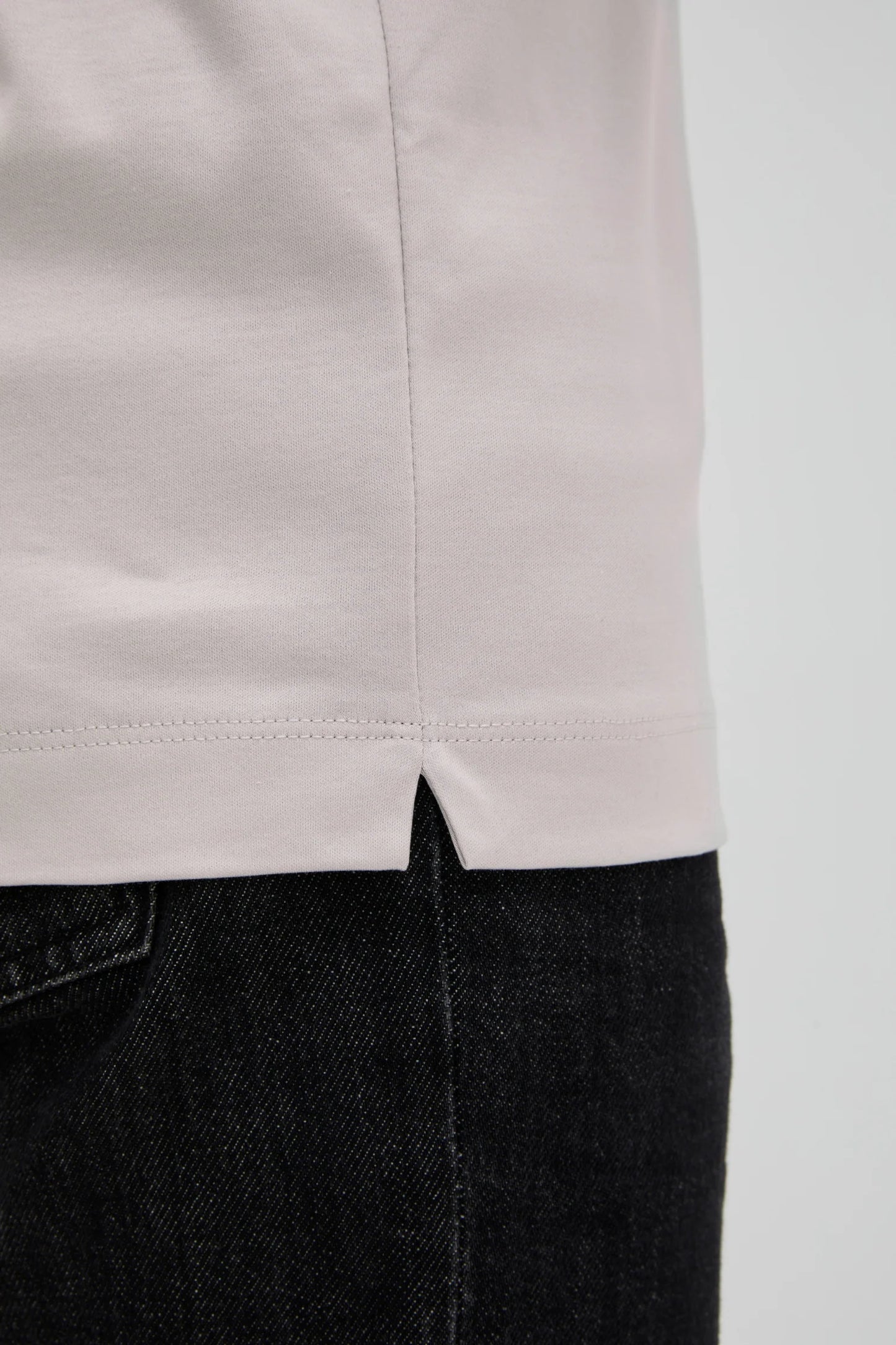 Valenza Interlock Supima T-Shirt | Pearl Grey