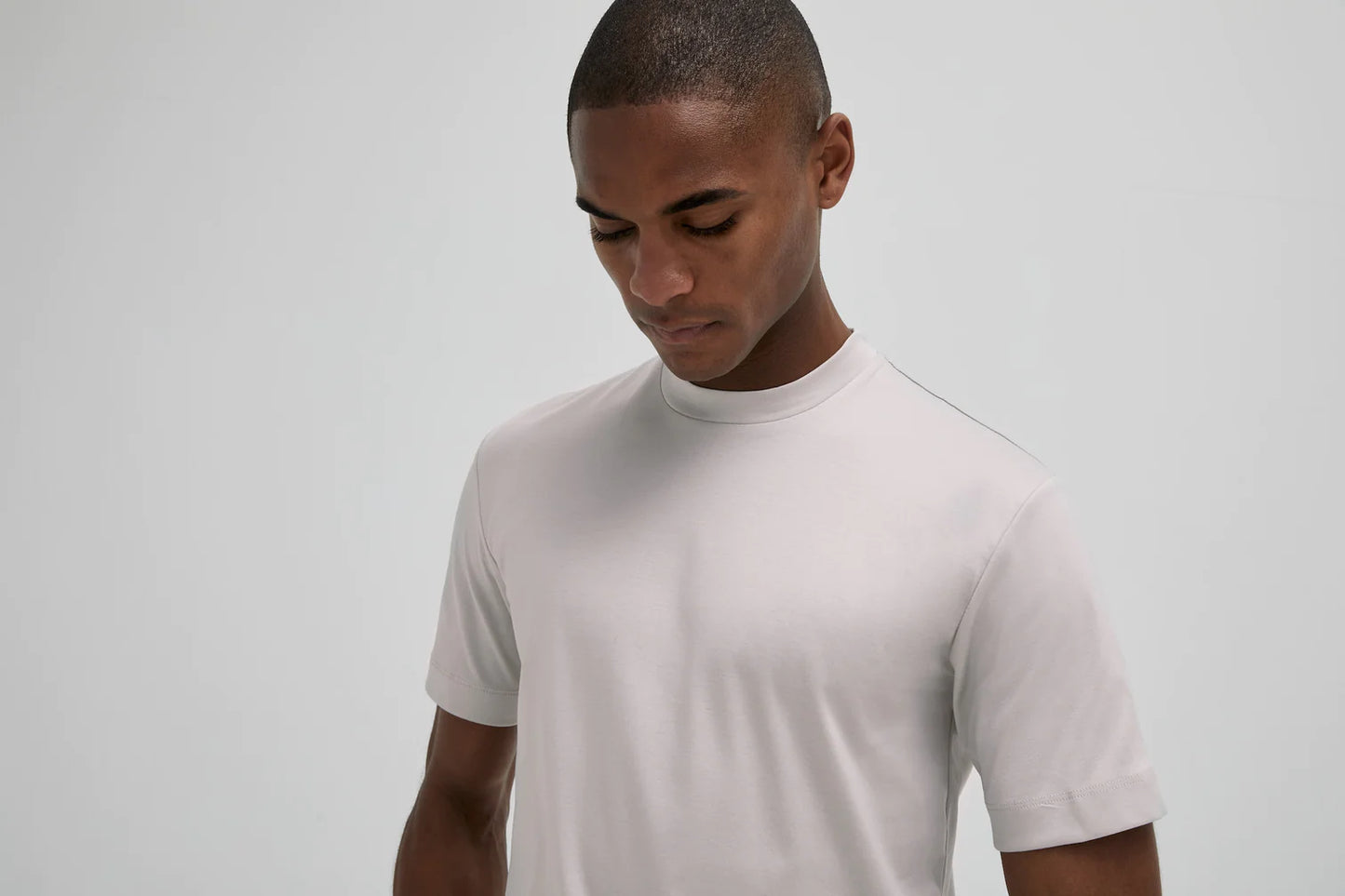 Valenza Interlock Supima T-Shirt | Pearl Grey