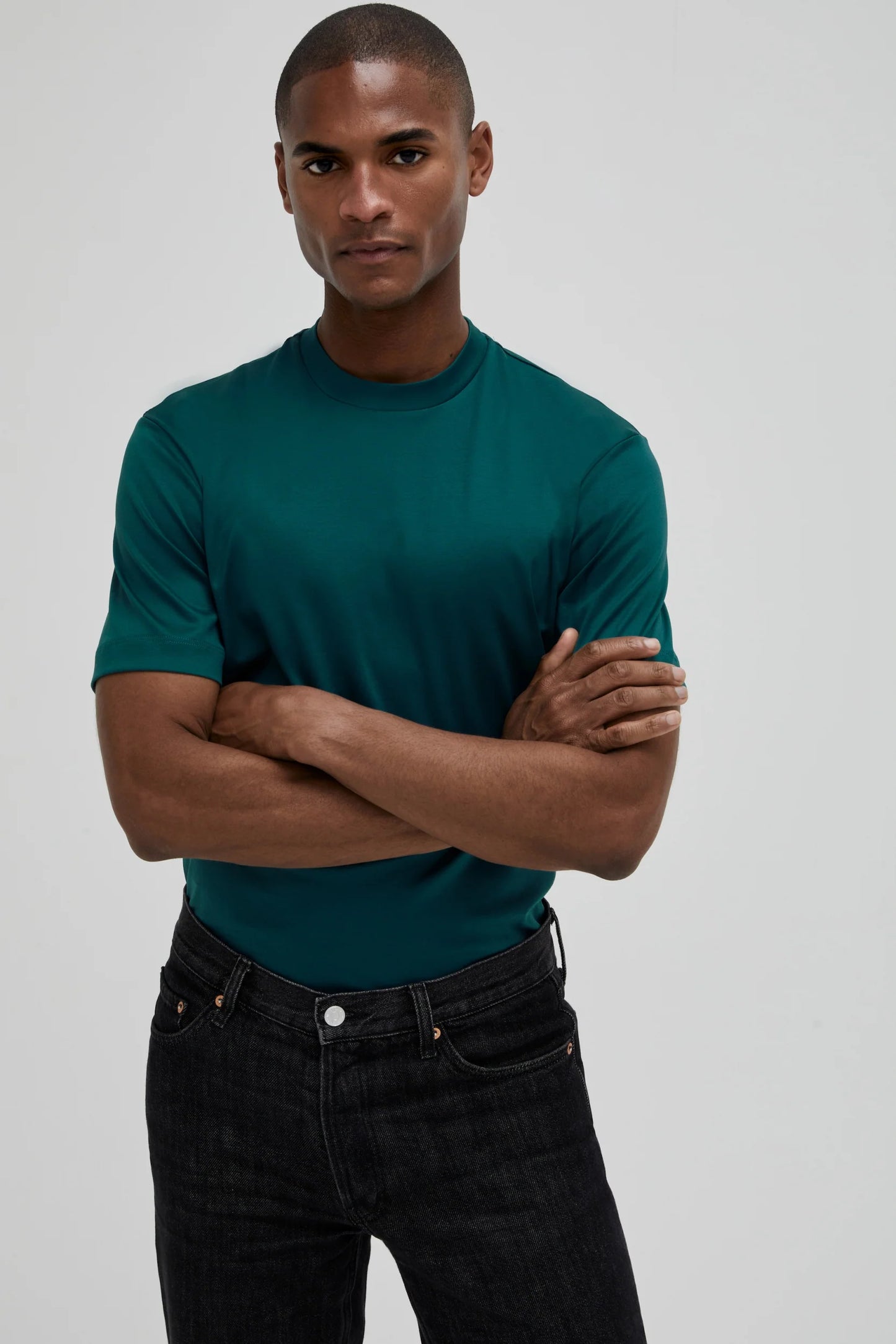 Valenza Interlock Supima T-Shirt | Petrol