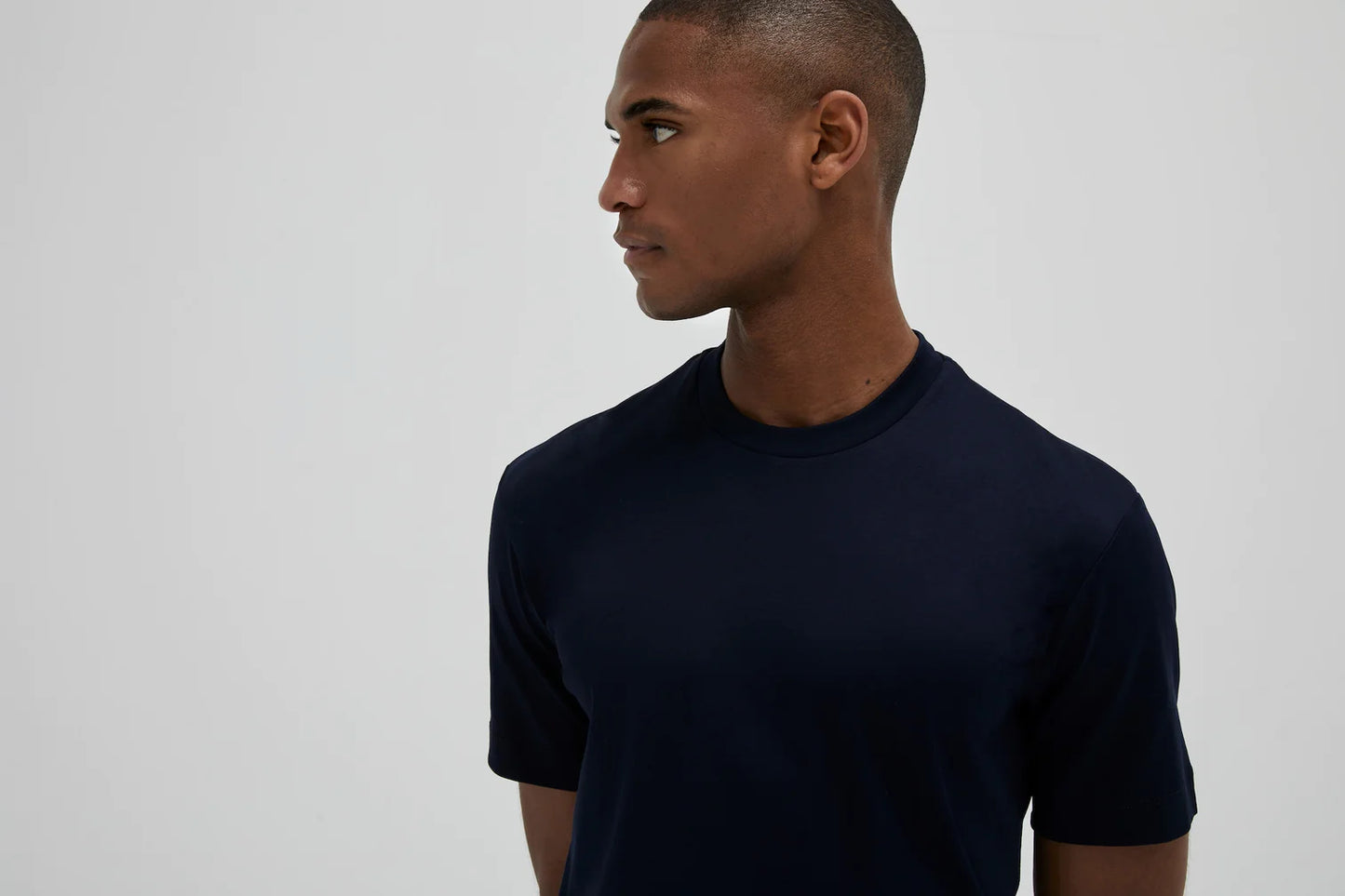 Valenza Interlock Supima T-Shirt | Navy