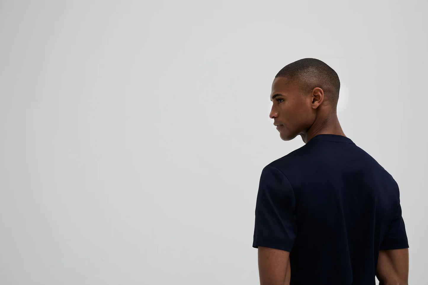 Valenza Interlock Supima T-Shirt | Navy