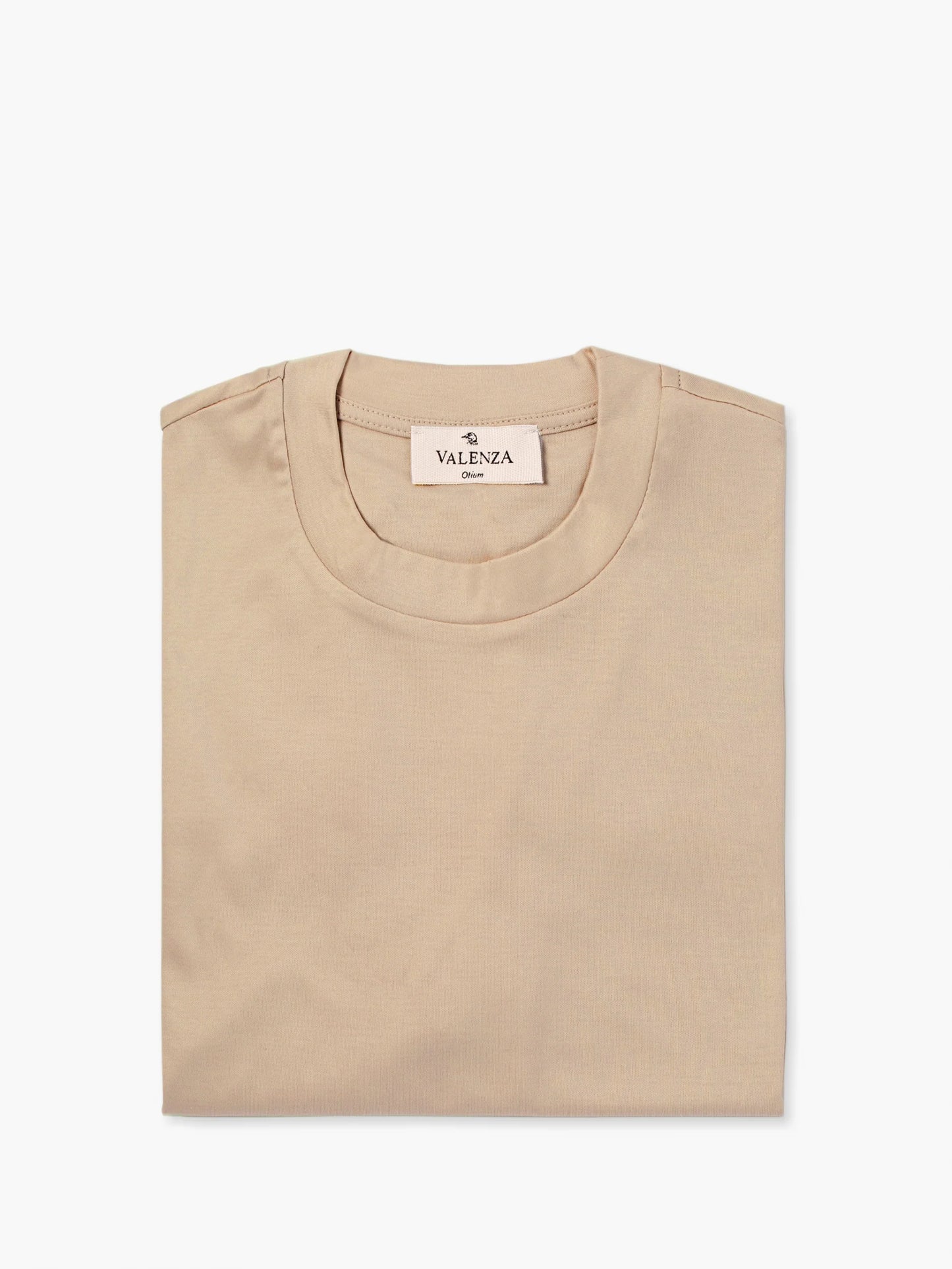 Valenza Interlock Supima T-Shirt | Beige