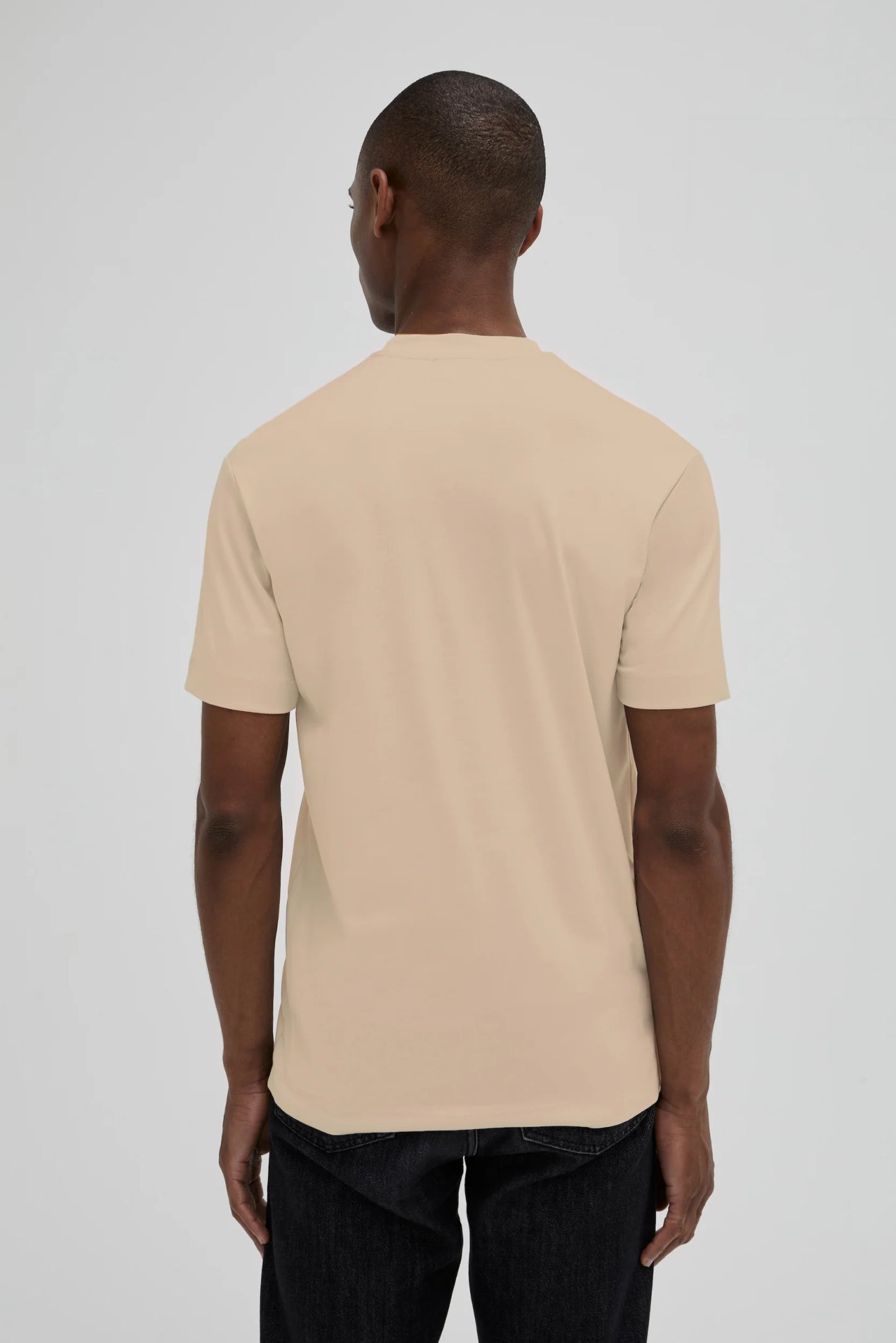Valenza Interlock Supima T-Shirt | Beige