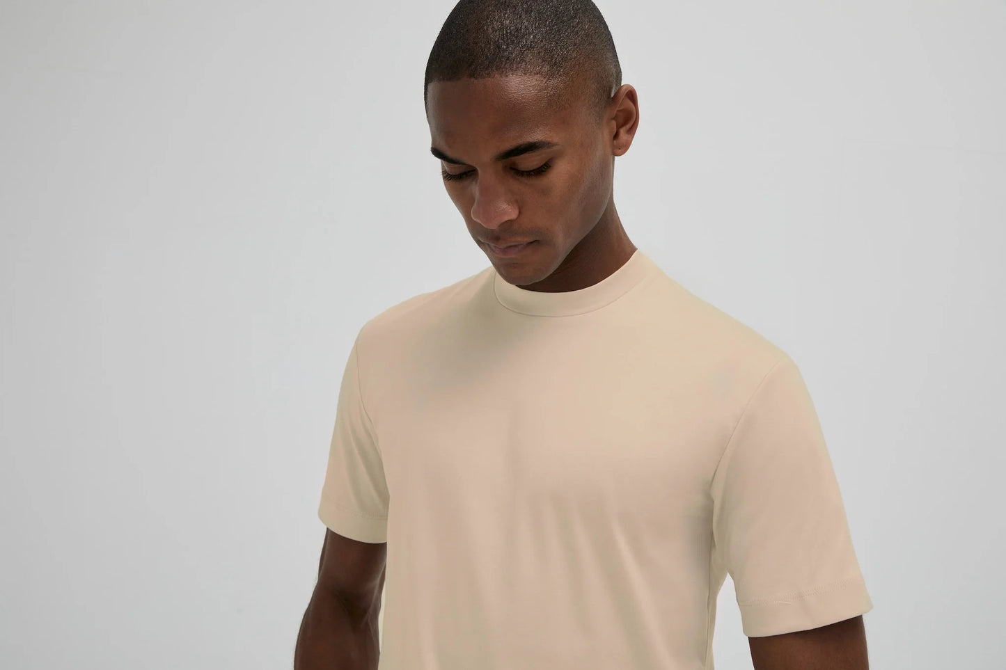 Valenza Interlock Supima T-Shirt | Beige