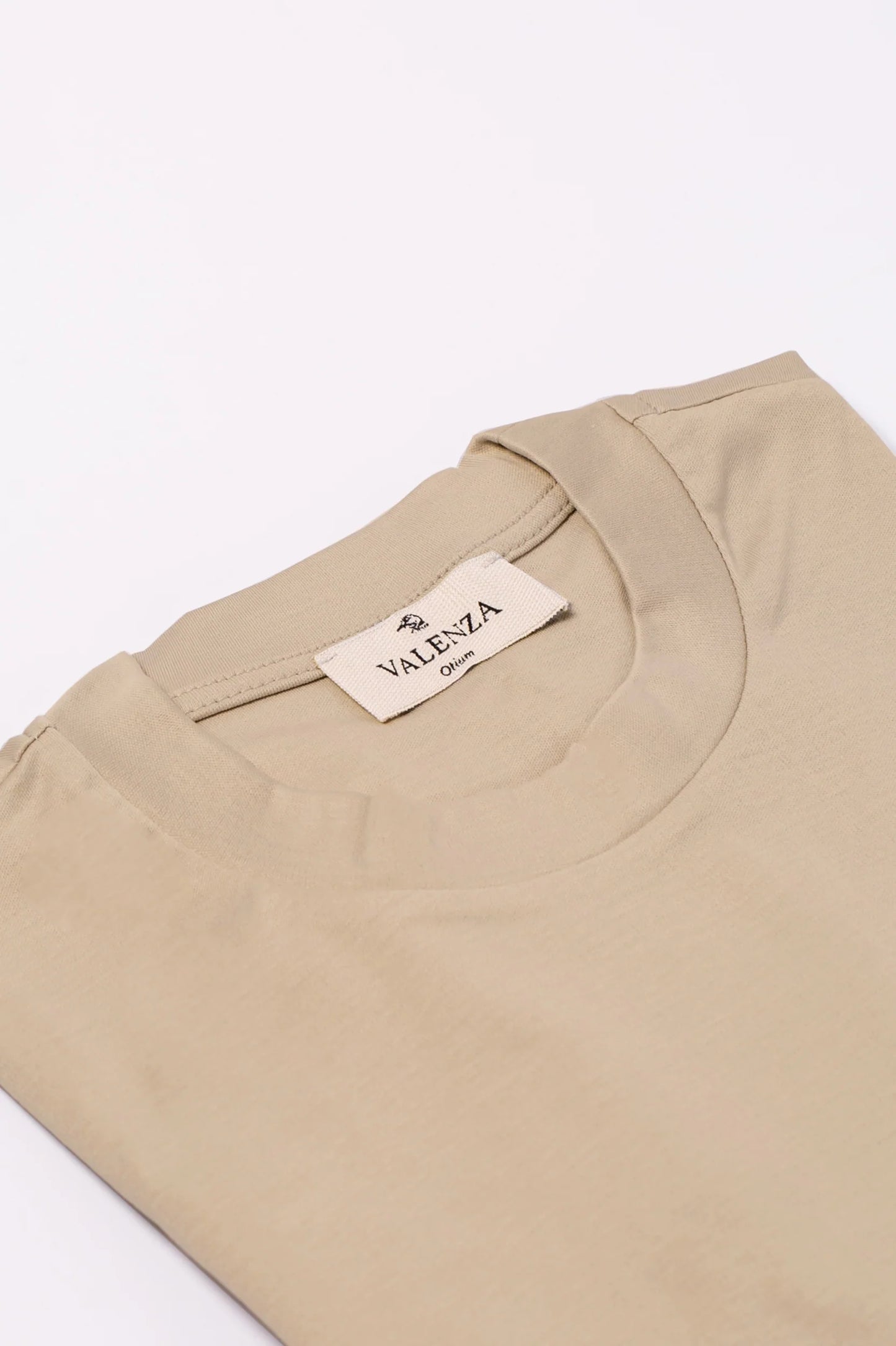 Valenza Interlock Supima T-Shirt | Beige