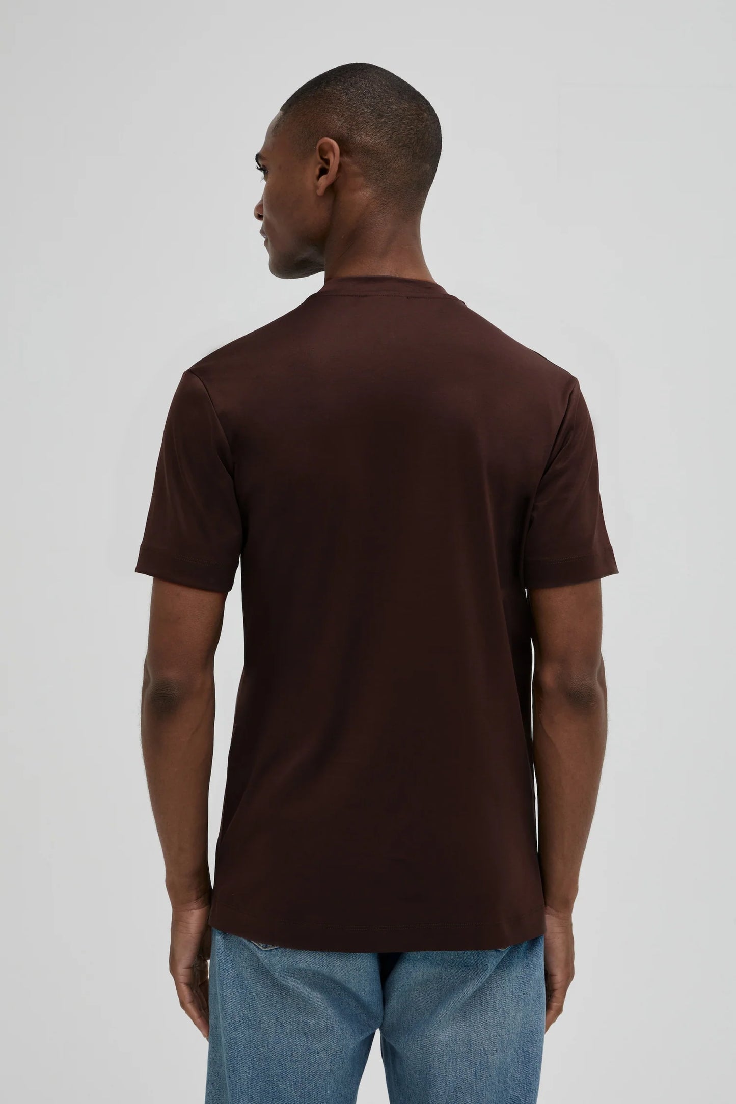 Valenza Interlock Supima T-Shirt | Ebony Brown