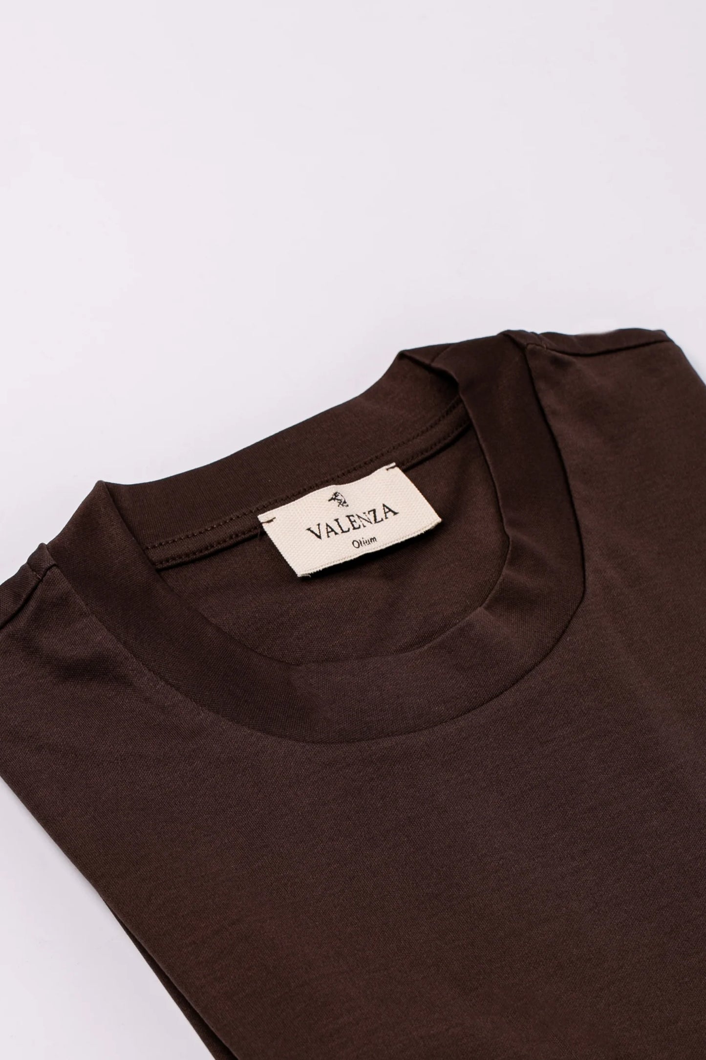 Valenza Interlock Supima T-Shirt | Ebony Brown