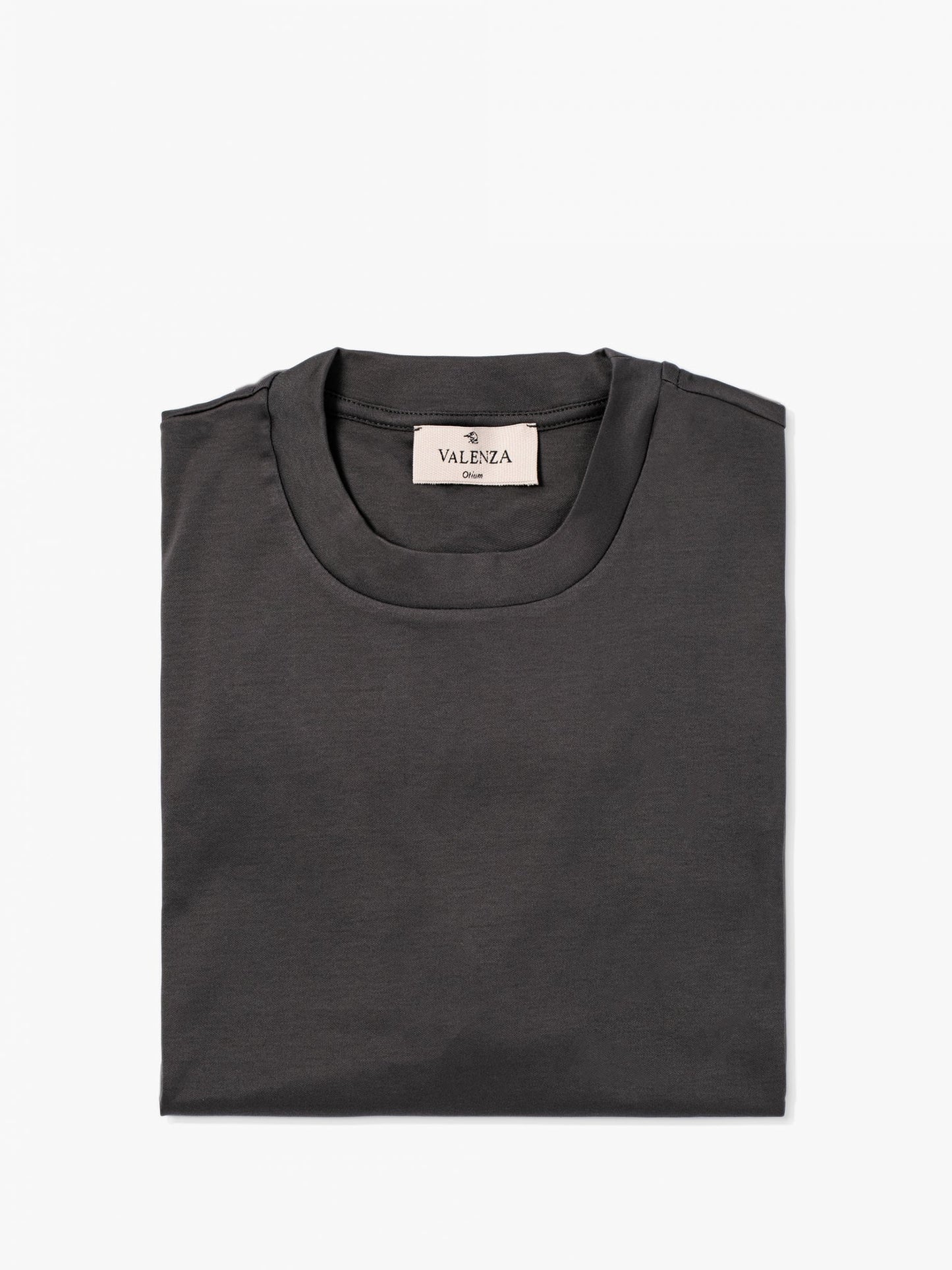 Valenza Interlock Supima T-Shirt | Dark Grey