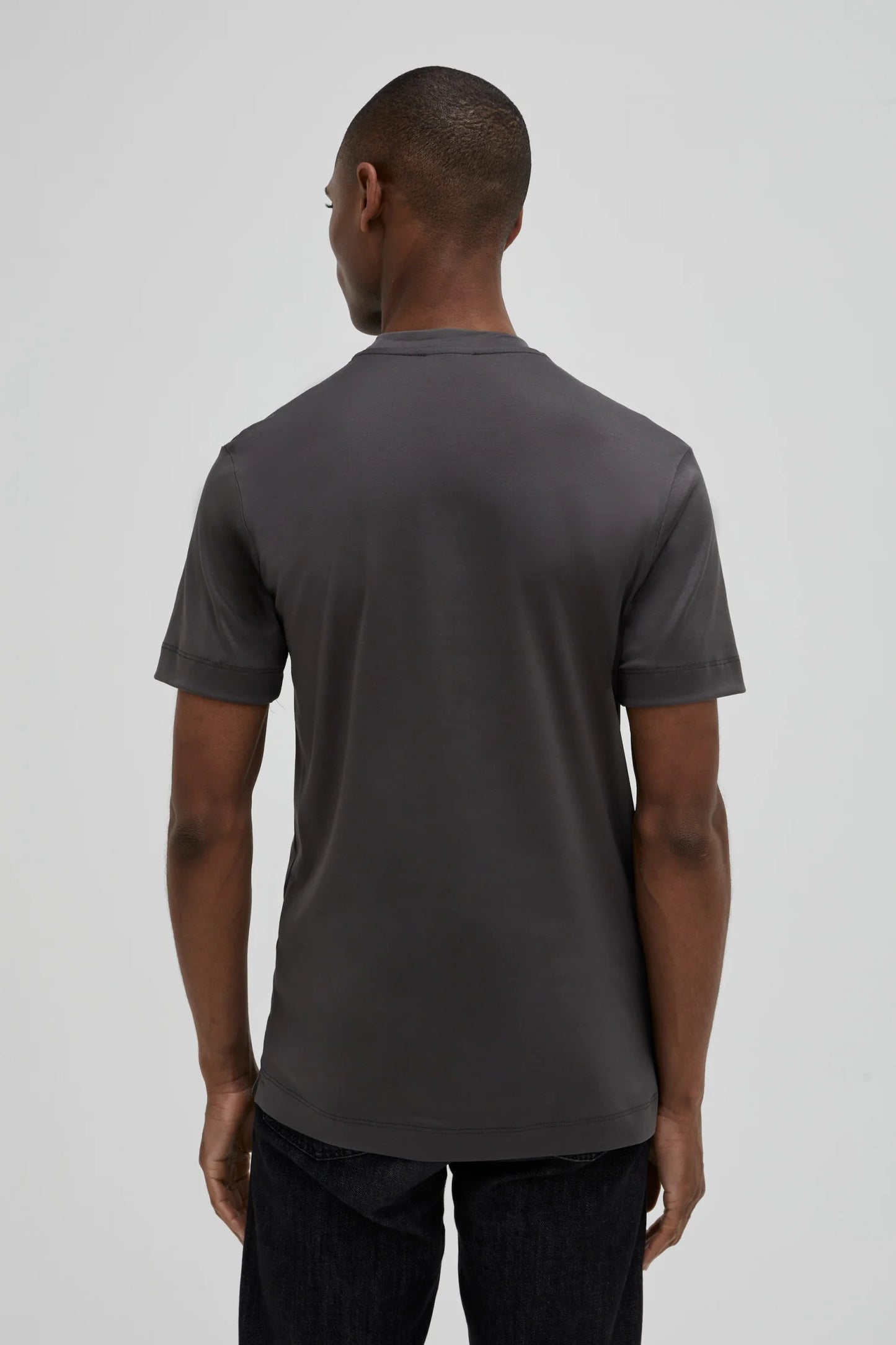 Valenza Interlock Supima T-Shirt | Dark Grey