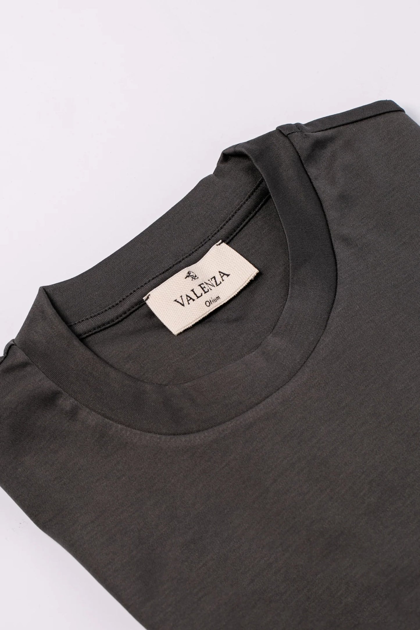 Valenza Interlock Supima T-Shirt | Dark Grey