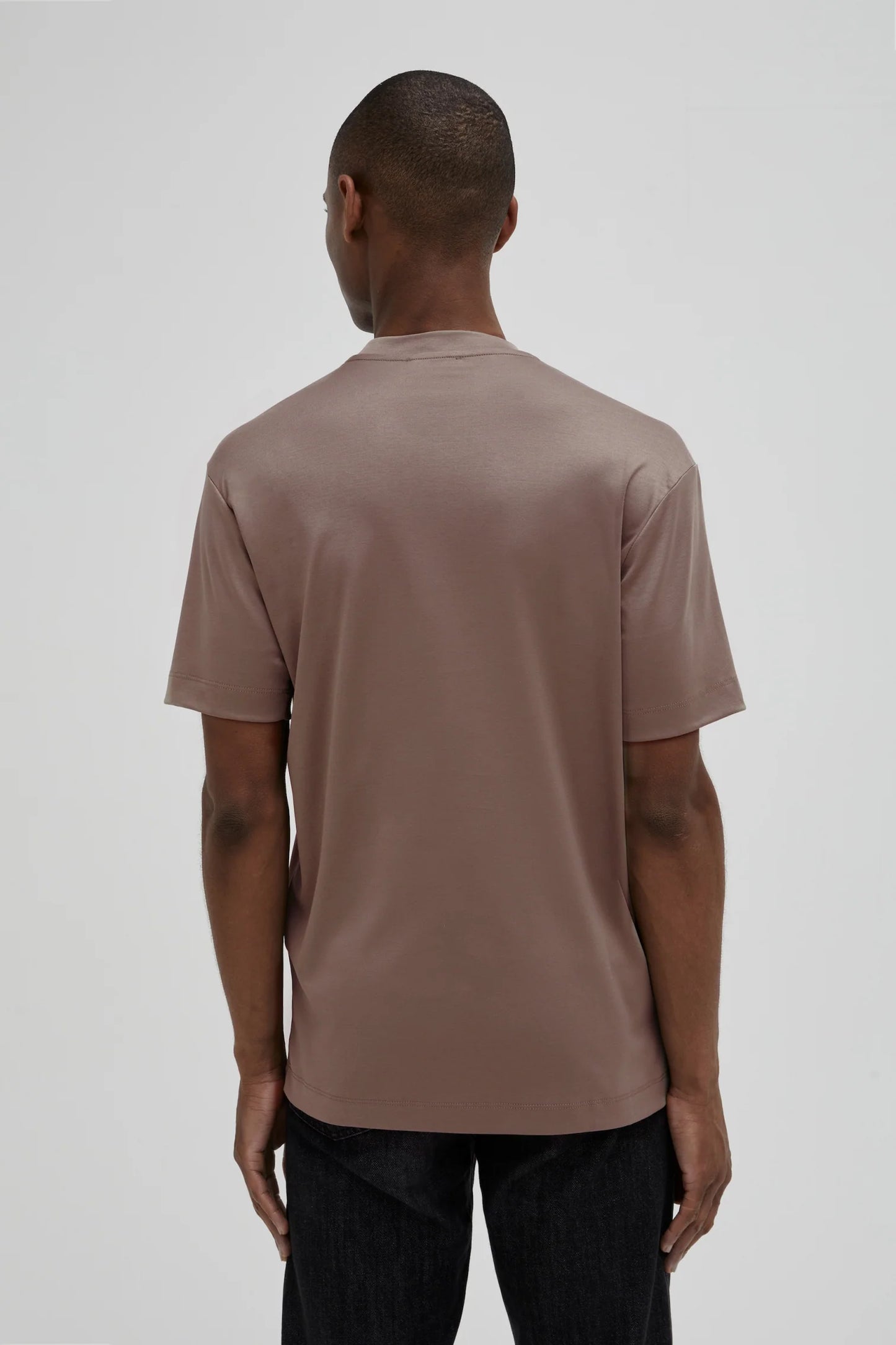 Valenza Interlock Supima T-Shirt | Lead Grey