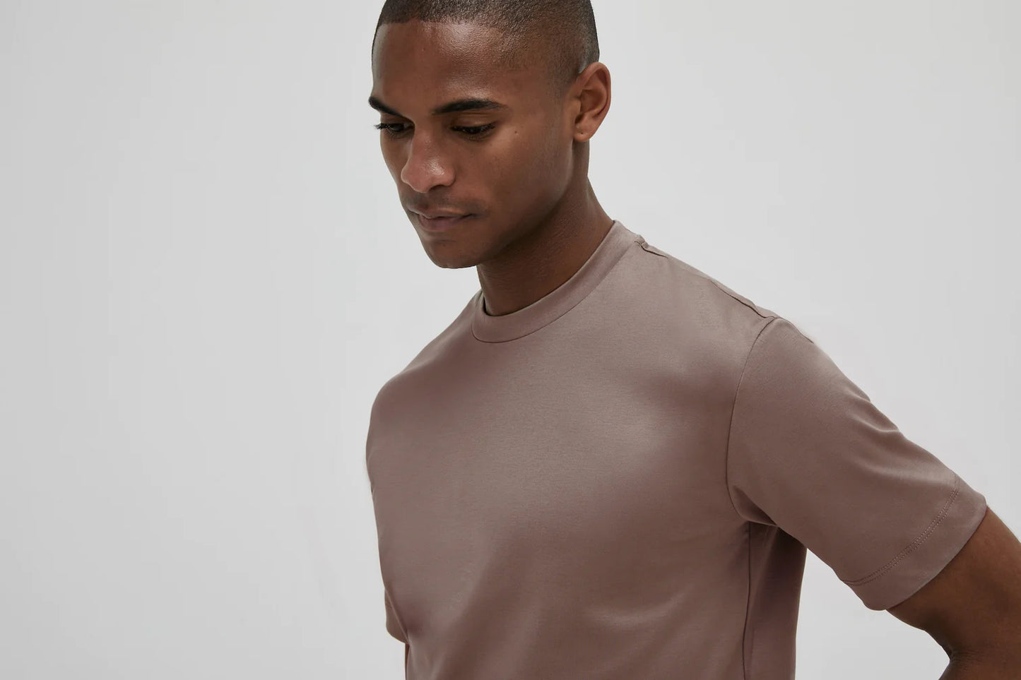Valenza Interlock Supima T-Shirt | Lead Grey