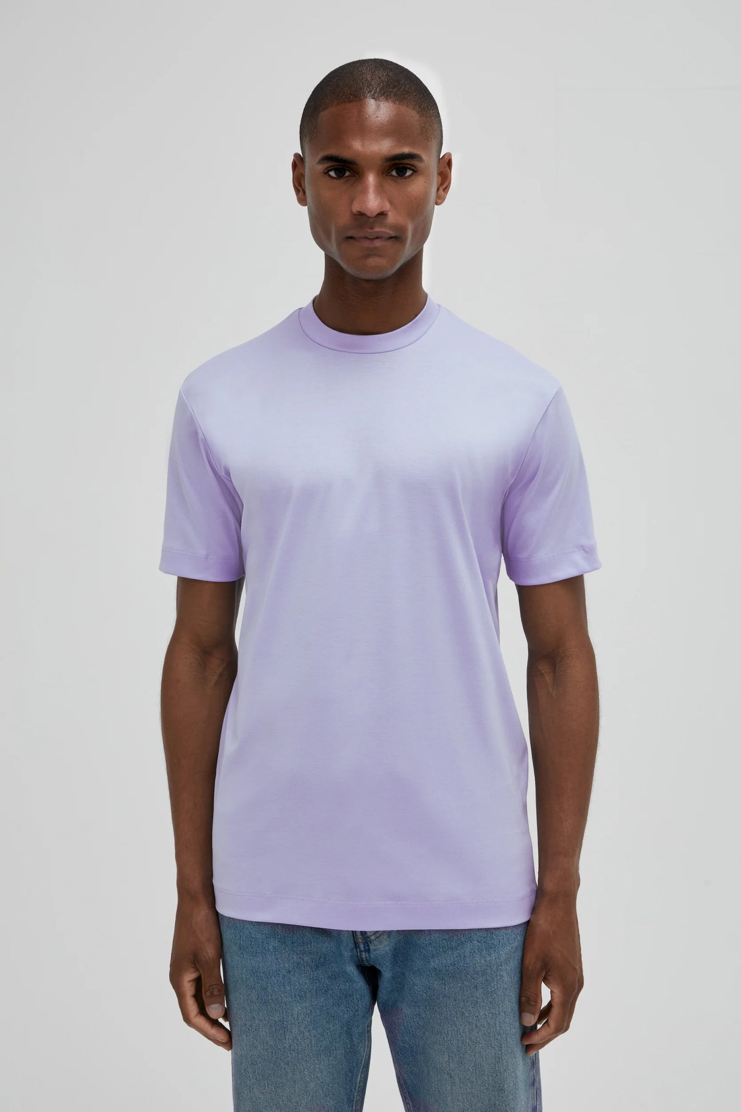 Valenza Interlock Supima T-Shirt | Light Blue