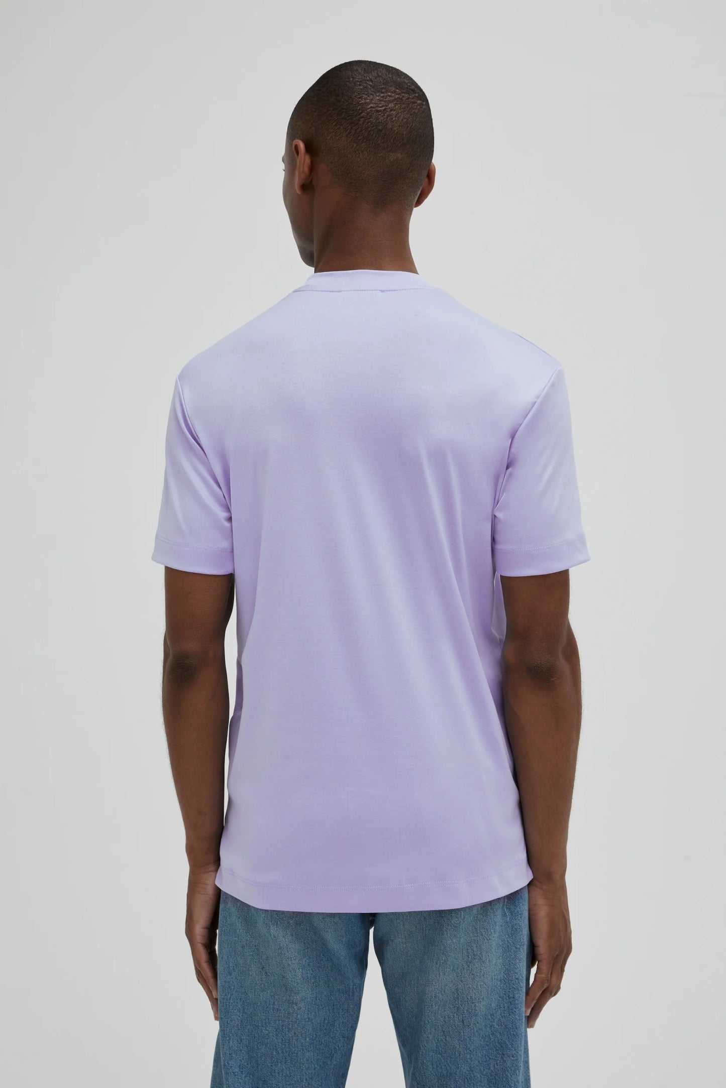 Valenza Interlock Supima T-Shirt | Light Blue