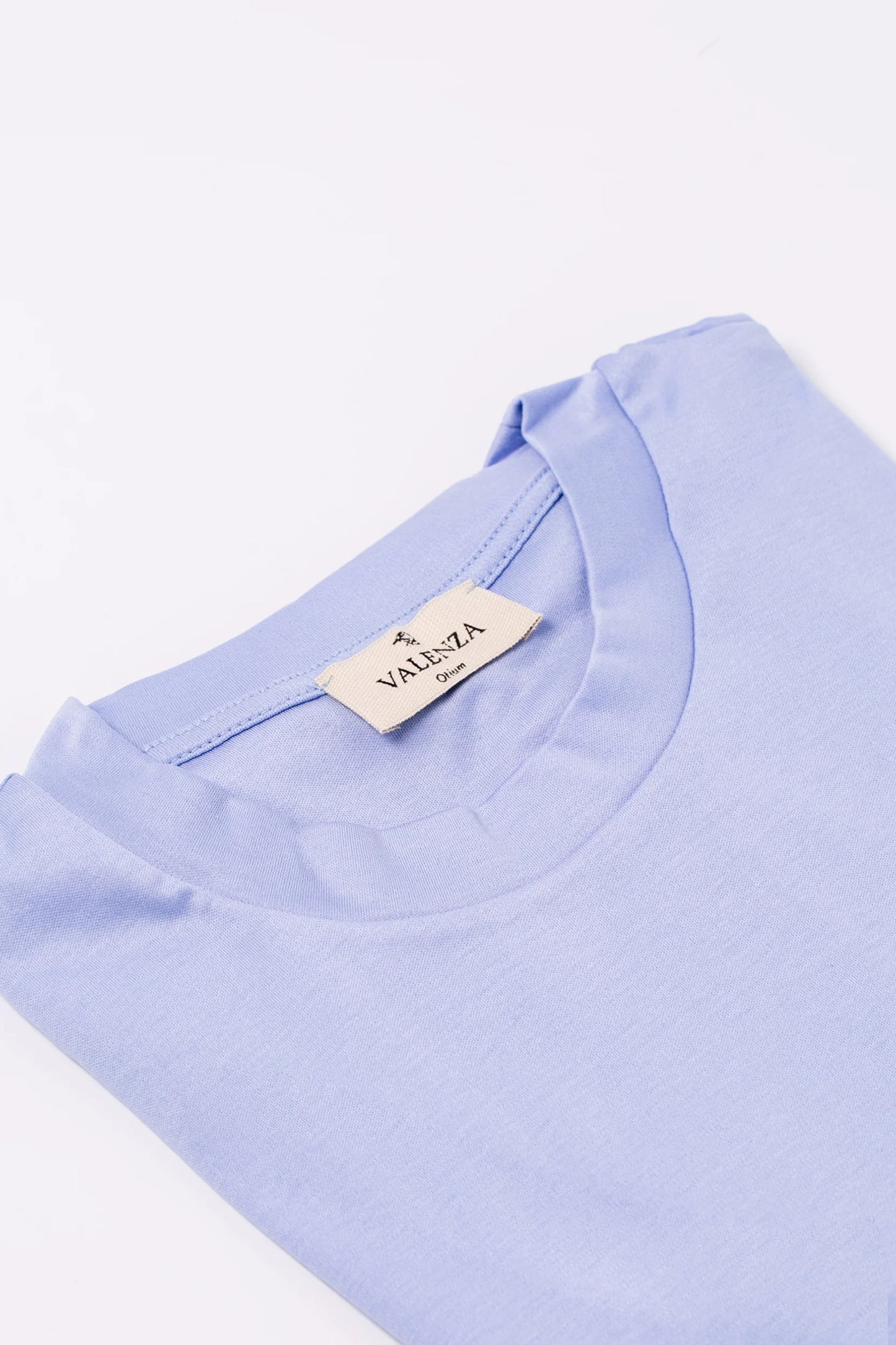 Valenza Interlock Supima T-Shirt | Light Blue