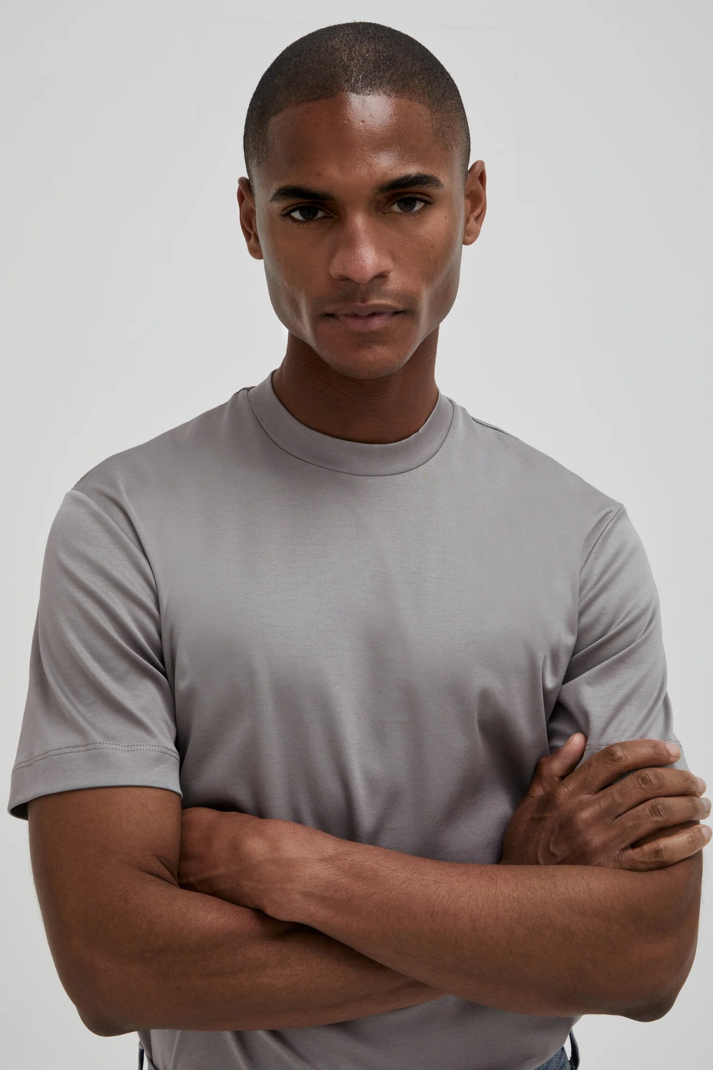 Valenza Interlock Supima T-Shirt | Grey
