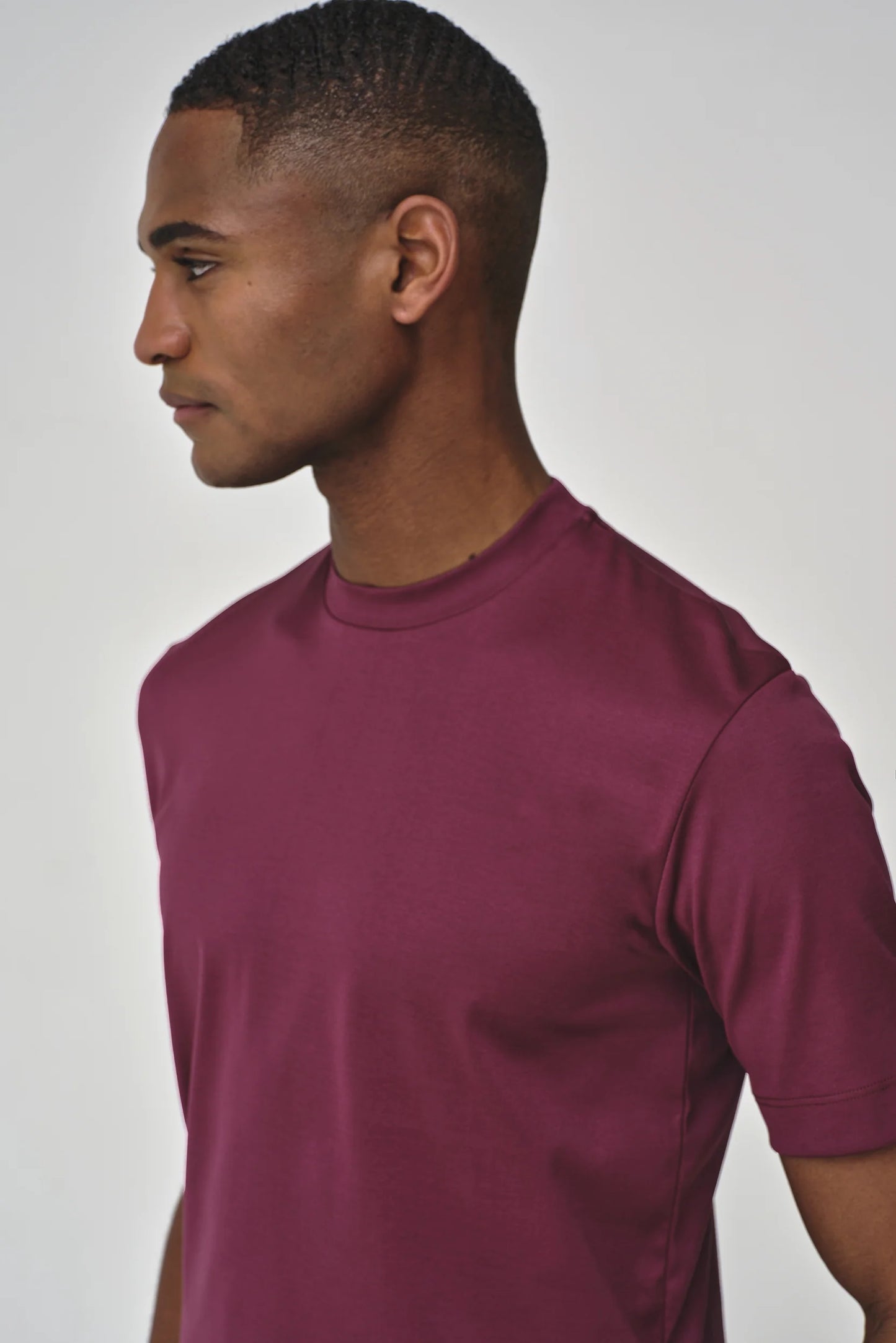 Valenza Interlock Supima T-Shirt | Aubergine