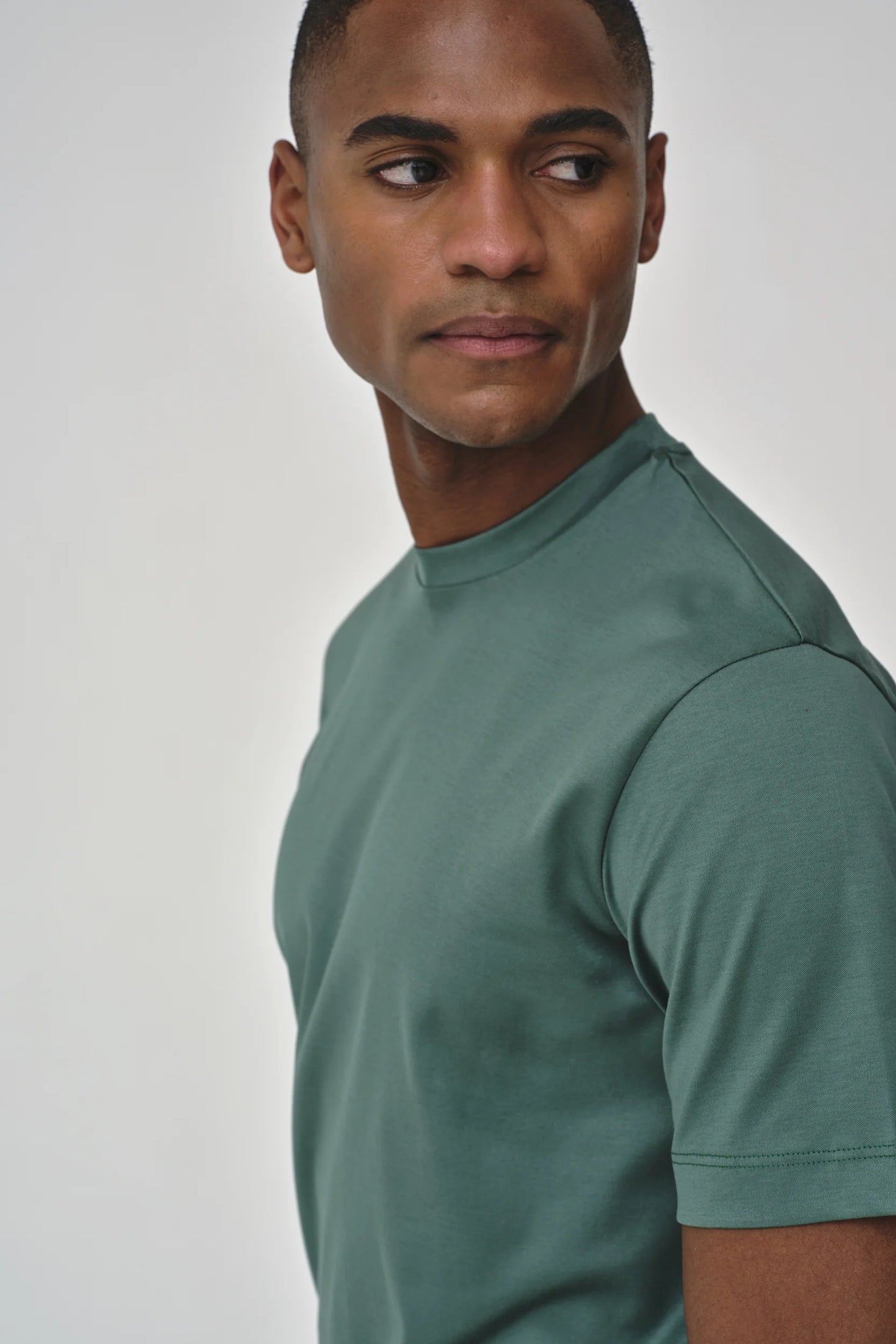 Valenza Interlock Supima T-Shirt | Emerald Green