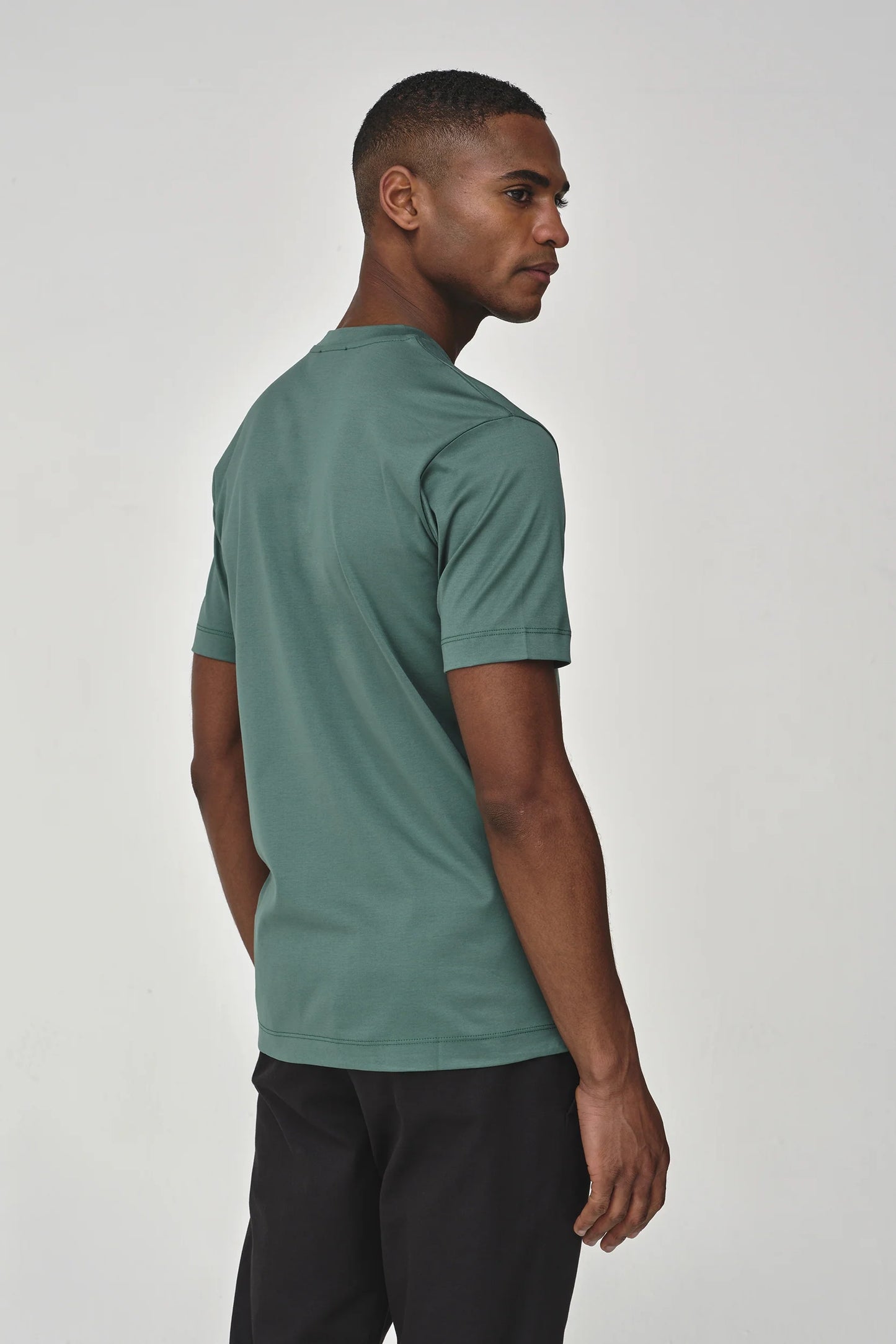 Valenza Interlock Supima T-Shirt | Emerald Green