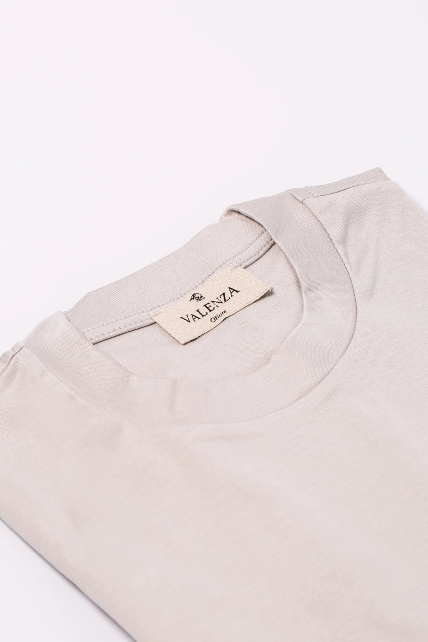 Valenza Interlock Supima T-Shirt | Pearl Grey