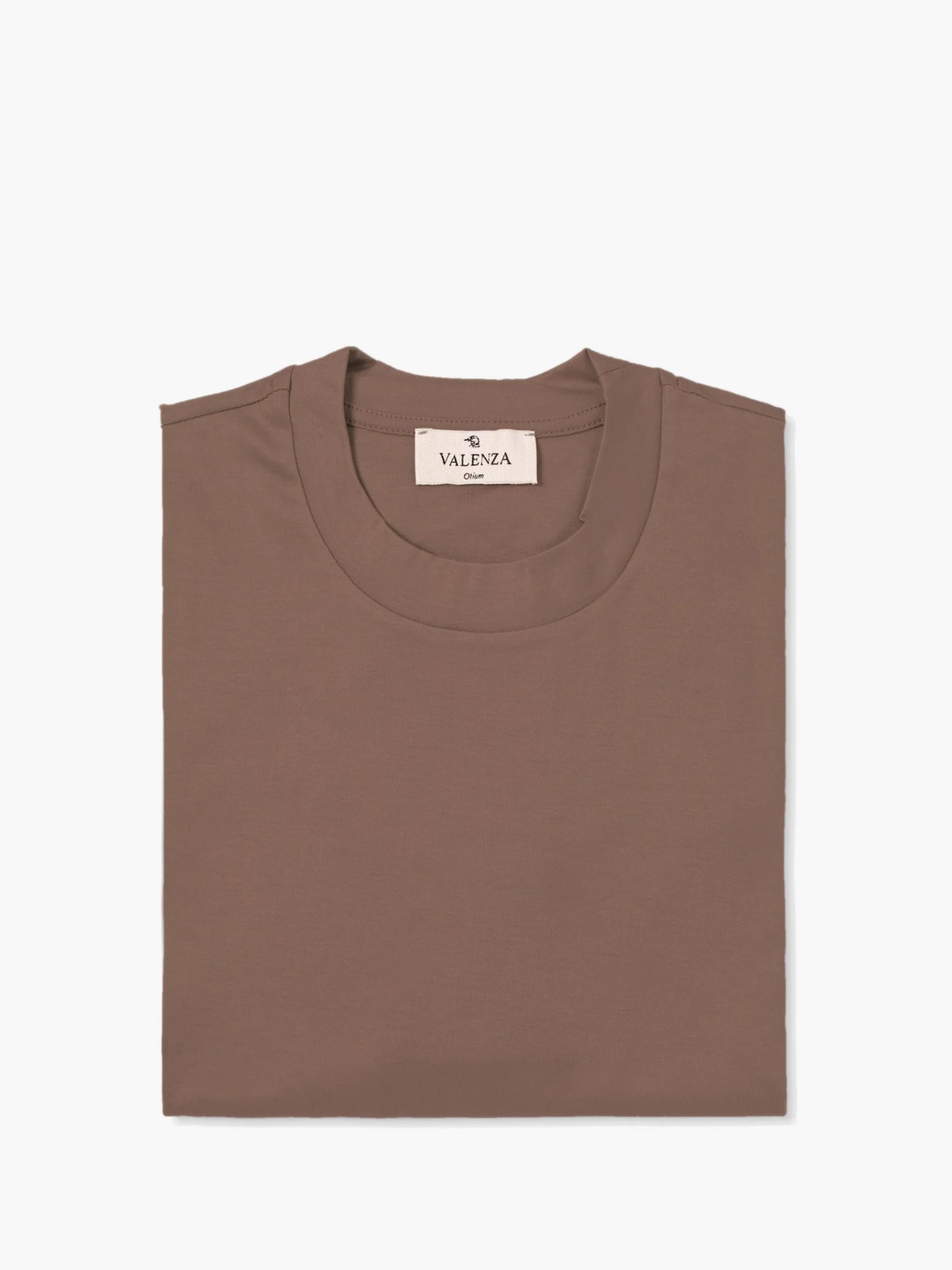 Valenza Interlock Supima T-Shirt | Corteccia Brown