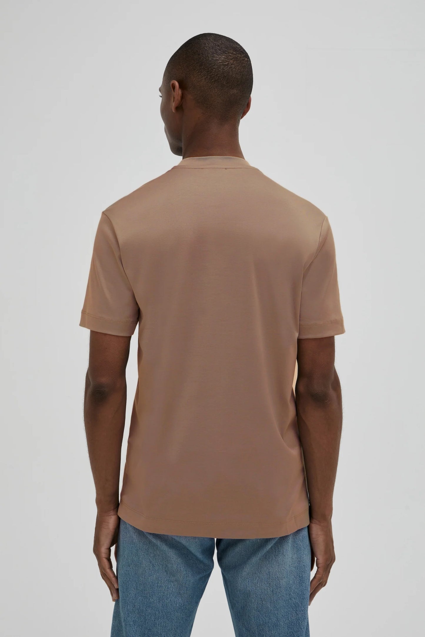 Valenza Interlock Supima T-Shirt | Corteccia Brown