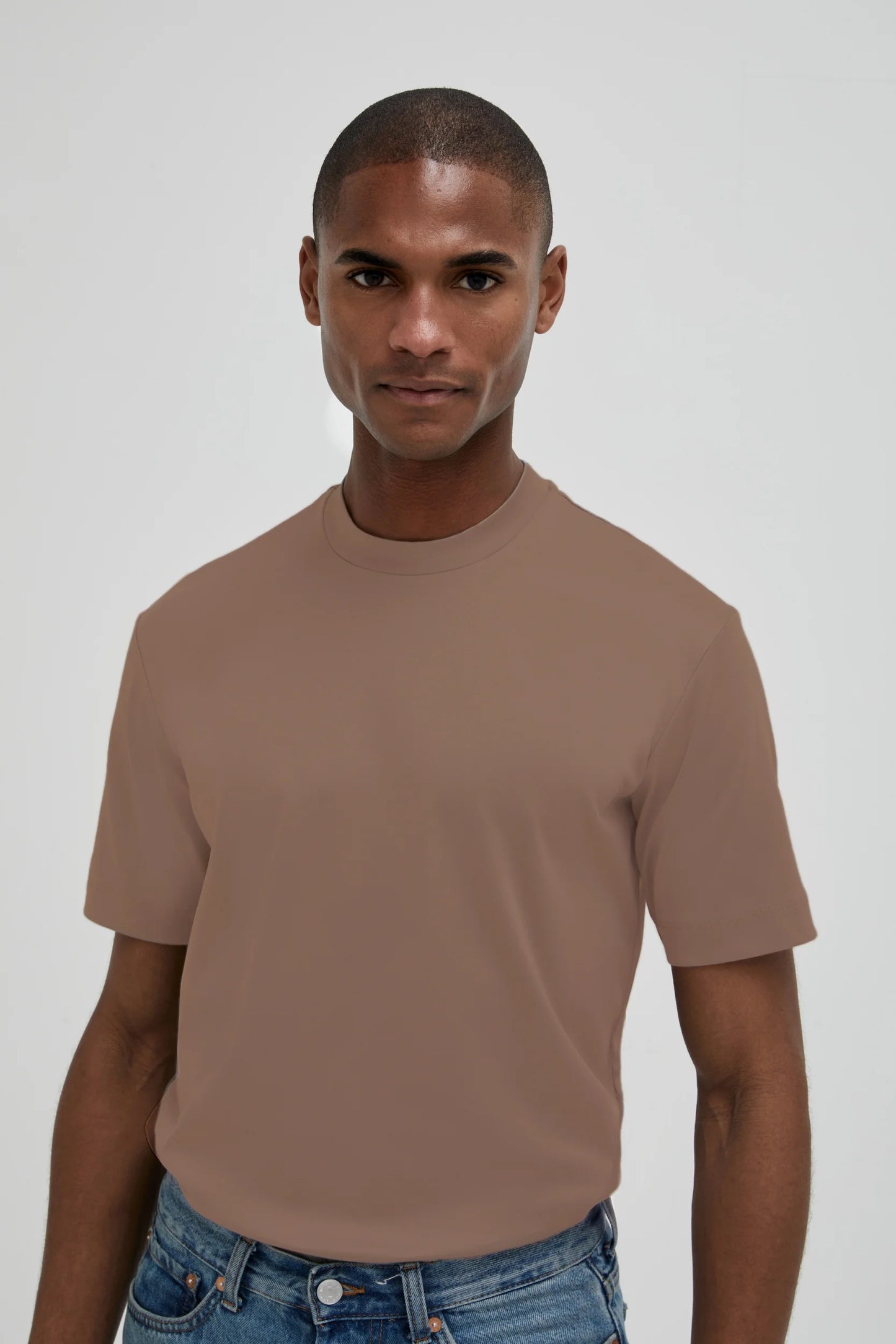 Valenza Interlock Supima T-Shirt | Corteccia Brown