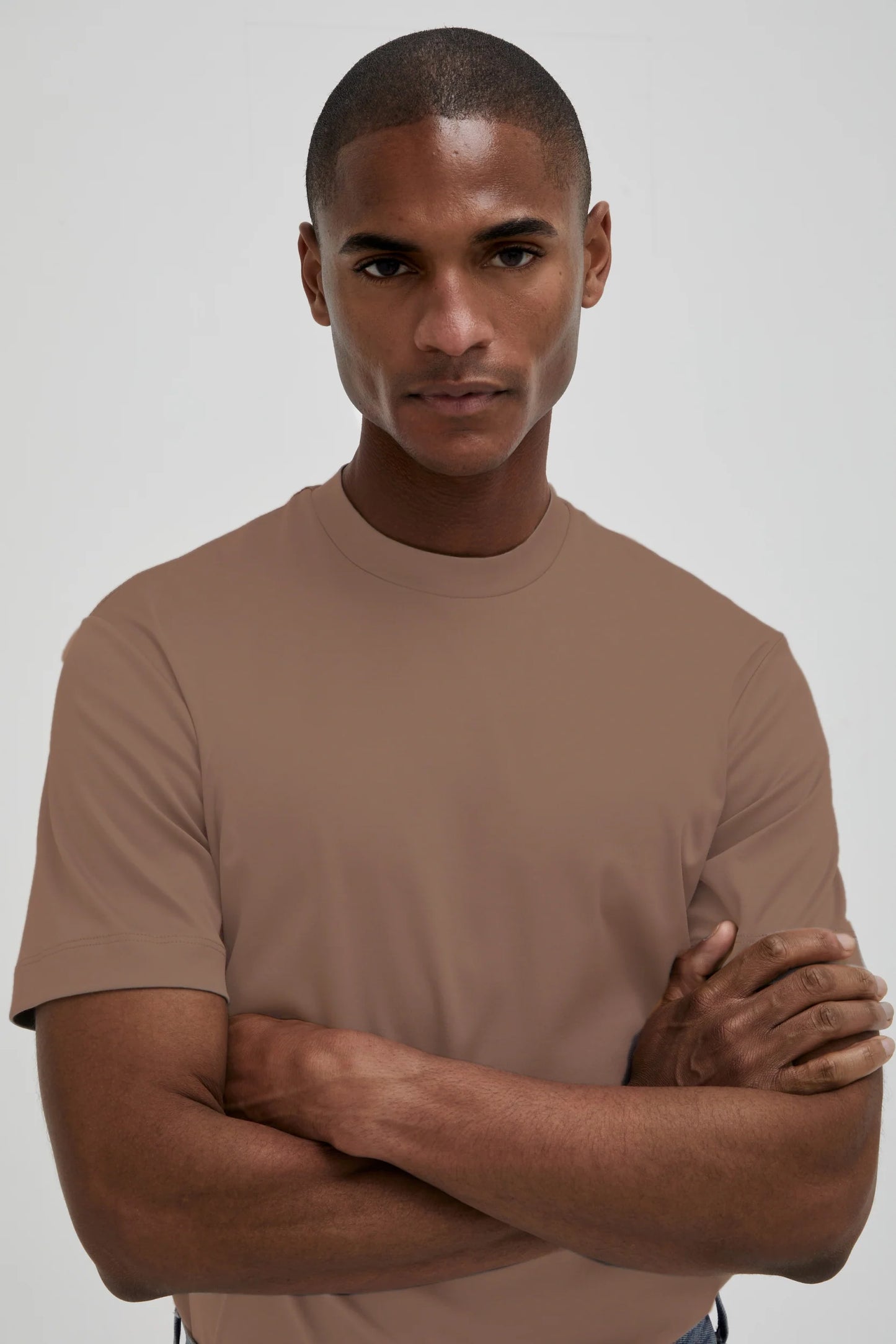 Valenza Interlock Supima T-Shirt | Corteccia Brown
