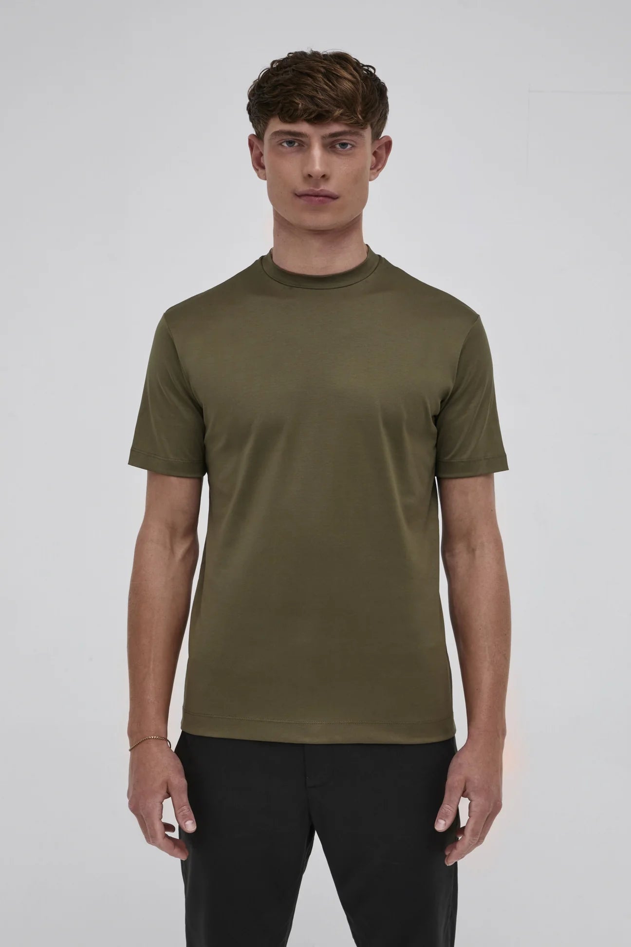 Valenza Interlock Supima T-Shirt |  Army Green