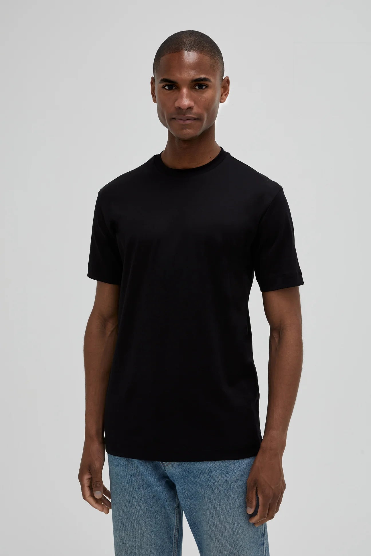 Valenza Interlock Supima T-Shirt |  Black