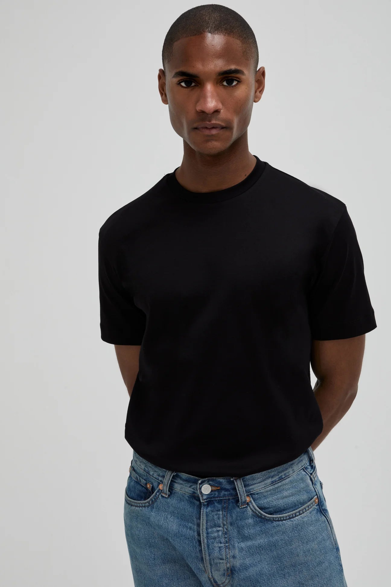 Valenza Interlock Supima T-Shirt |  Black