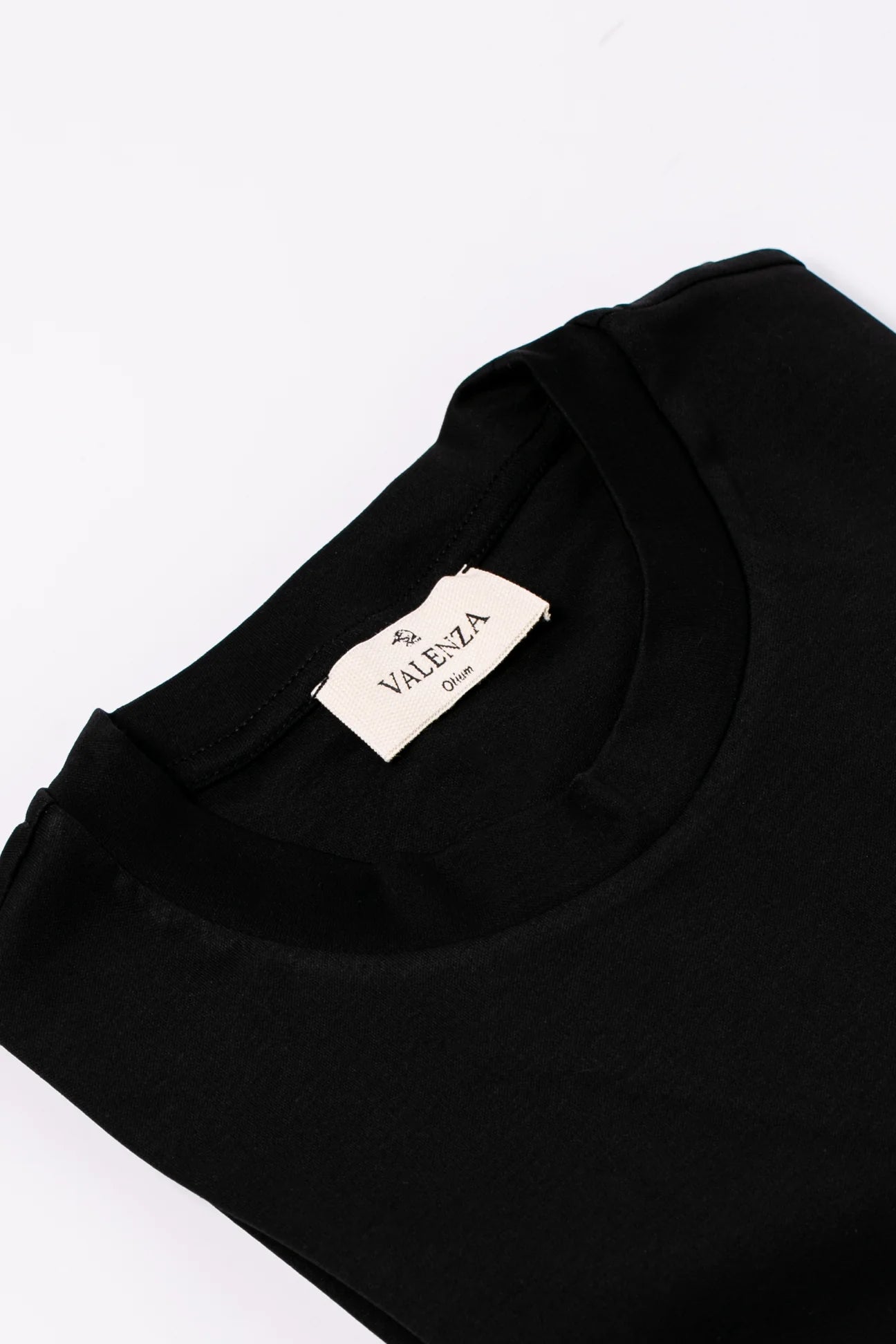 Valenza Interlock Supima T-Shirt |  Black
