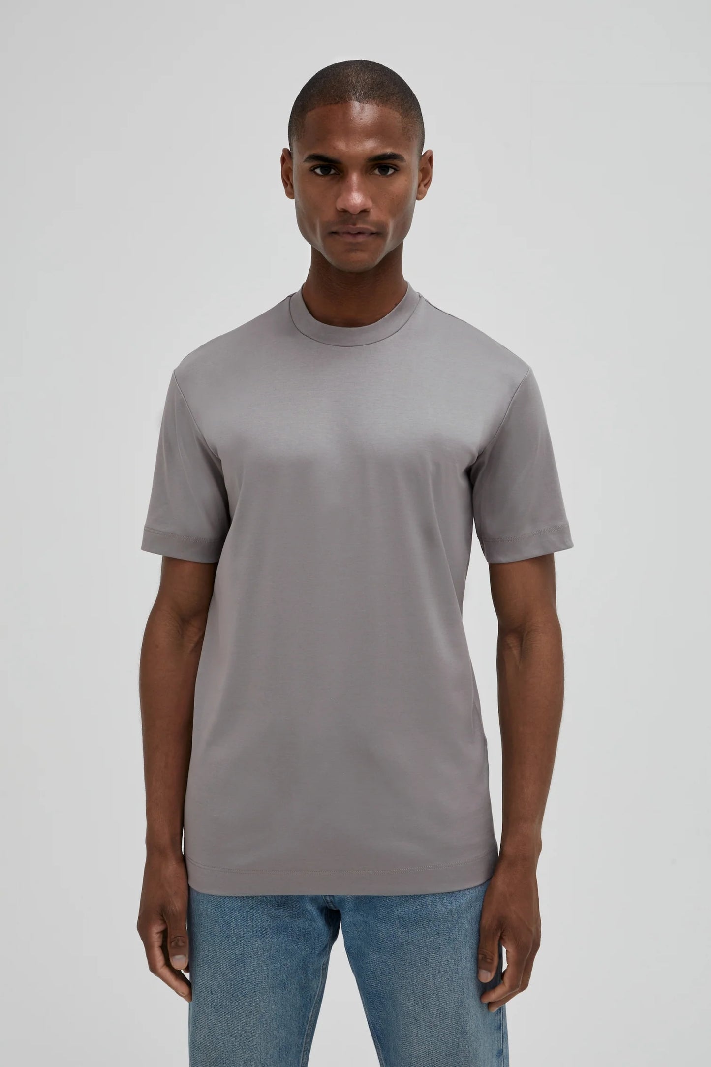 Valenza Interlock Supima T-Shirt |  Grey