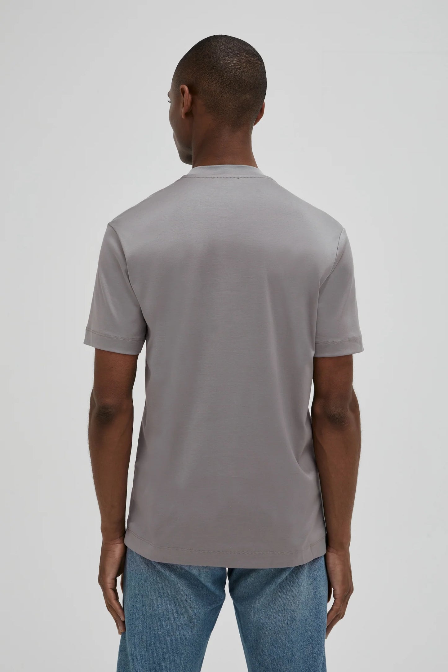 Valenza Interlock Supima T-Shirt |  Grey