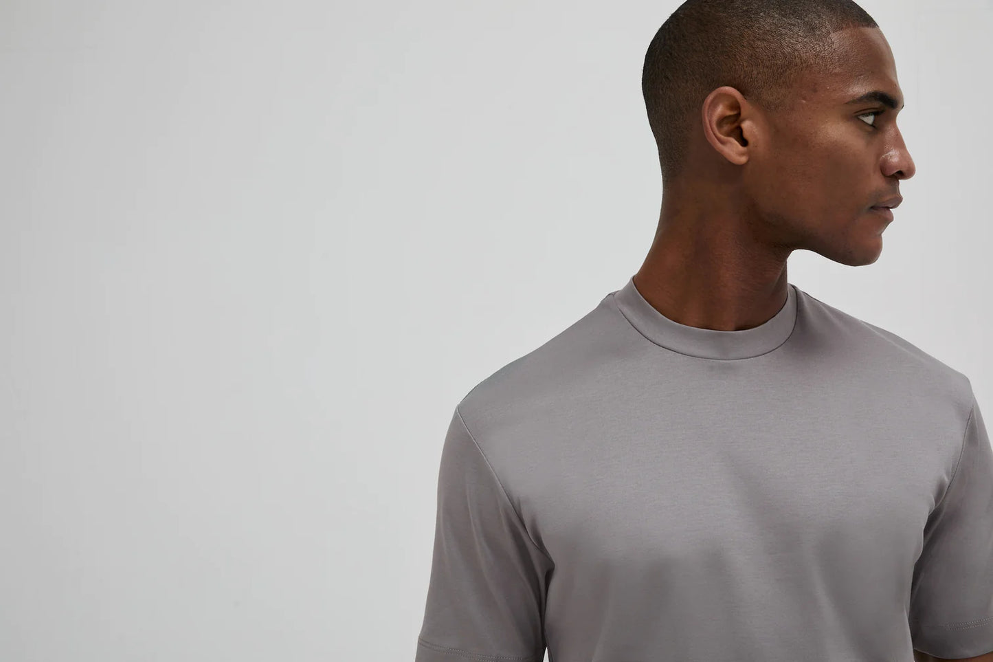 Valenza Interlock Supima T-Shirt |  Grey