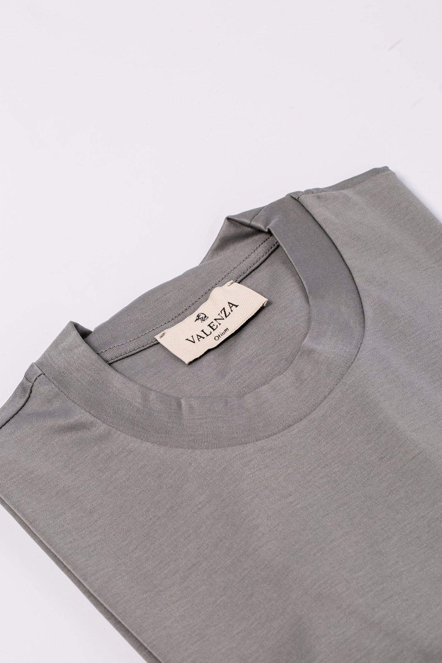 Valenza Interlock Supima T-Shirt |  Grey